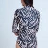 Women’s Modest Rash Guard One Piece Swimsuit with Soft Cups Front Zipper and 3/4 Sleeves Swim Wear Must Have