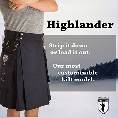 514DkLv-HCL.jpg Men's Highlander Utility Kilt