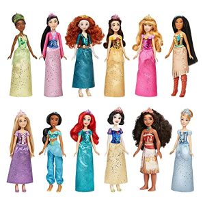 Royal Collection, 12 Royal Shimmer Fashion Dolls with Skirts and Accessories, Toy for Girls 3 Years Old and Up (Amazon